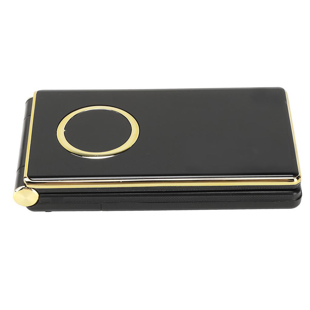 Clamshell Mobile Phone 2G Large Screen Long Standby Flip Phone 5900mAh Dual SIM Seniors Phone Gold