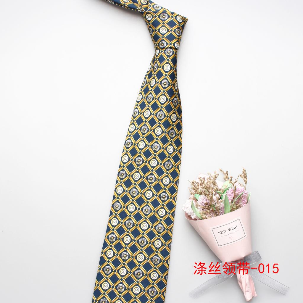 9Cm Men'S Tie, Polyester Silk Exquisite Printed Tie, Business Casual Suit Tie