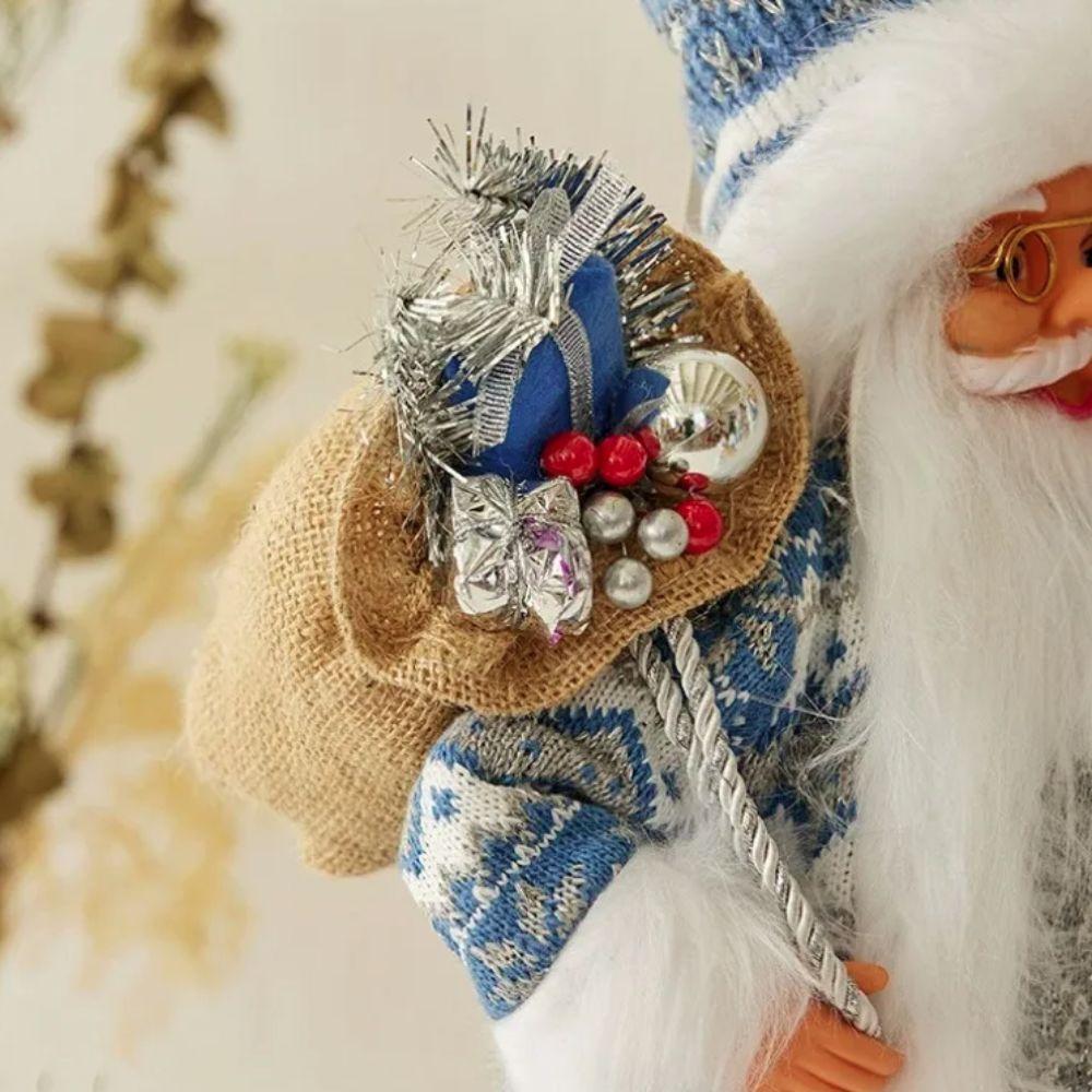 Standing Santa Claus  Statue Ornaments 30/45cm Santa Claus Toy Santa Claus Doll  Mall