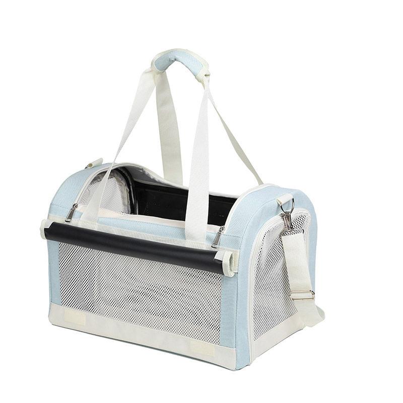 Pet Rolling Suitcase Carrier 3-Tier Portable Cat Cage Large Capacity Dog Travel Crate Foldable Cat Dog Carrier for Pet Travel