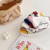 1 Pair Fashionable Oil Painting Art Printing Soft Comfortable Breathable Casual Socks Elegant Cartoon Graffiti Women Tube Socks
