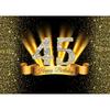 Golden Glitter Light Diamond Photo Backgrounds Custom Prom Backdrop for 45 Happy Birthday Party Photoshoot Photography Props