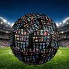 NFL Print Size 5 Soccer Ball, PU Wear Resistant Football for Match Training and Daily Practice, Birthday Gift for Soccer Fans
