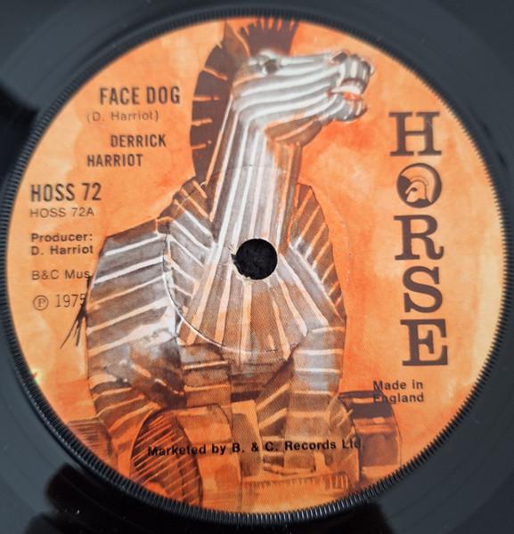 

7inch Record DERRICK HARRIOTT - Face Dog HOSS72 Horse 1975 UK Reggae, Ska & Dub Used
