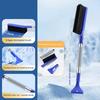 Deicing Wiper Brush with Anti-Fatigue Foam Handles Double-Headed Design Adjustable Length Snow Brush