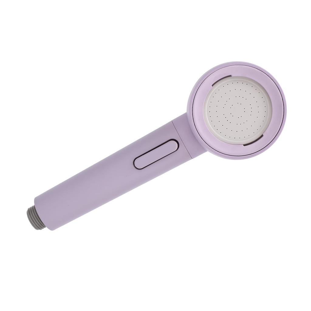 Filtered Shower Head Pressure Adjustable Multi Flowing Modes Anti Plugging Rain Showerhead Violet