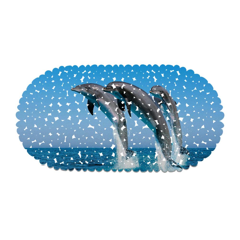 Dolphin Jump Map Balcony Bathroom Mat Hydrophobic Non-Slip Door Mat Swimming Pool Public Places Non-Slip Floor Mat