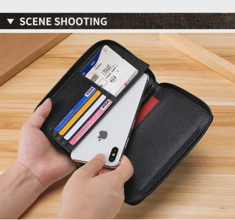 RFID-Reisepasshülle aus echtem Leder – Diebstahlsicherer Reiseausweishalter