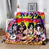 Rockband Kiss Band Decke Mode Flanell Flauschige Fleece Überwurfdecke Kinder und Erwachsene Geschenk Sofa Reise Camping