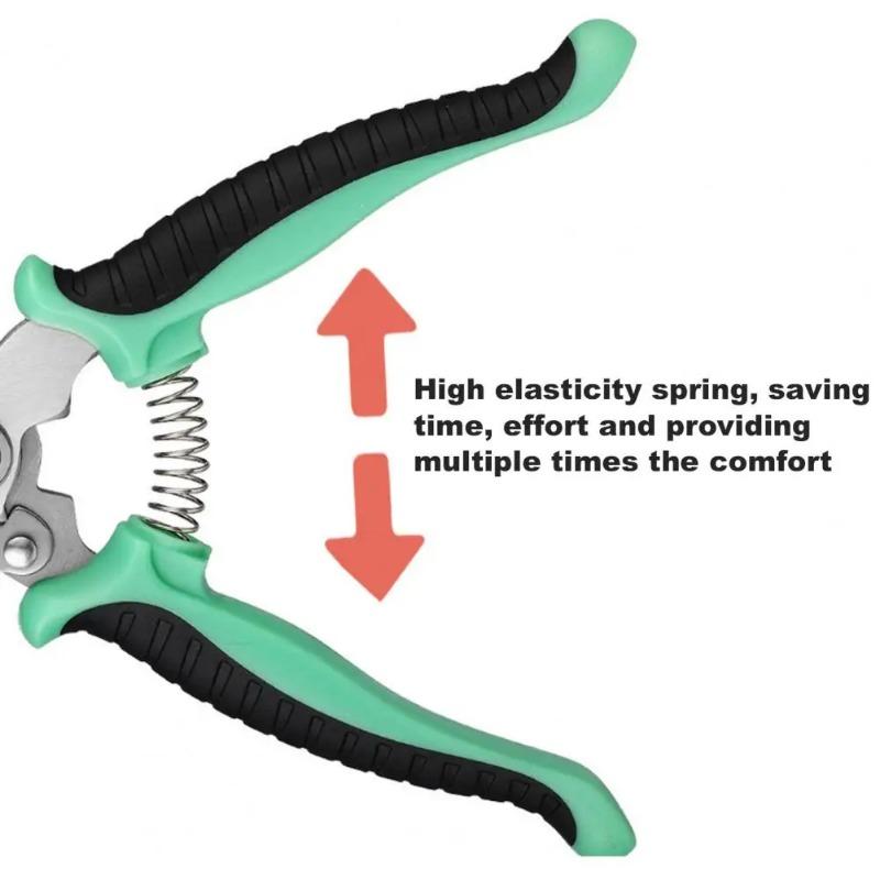 Garden Pruning Shears Stainless Steel Gardening Shears Tree Branch Cutter Snips Sharp Scissors for Cutting Flower Hedge Stem