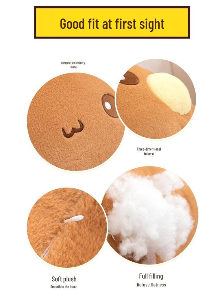One Two Boo Boo Emoji Plush Pillow - Cute Sleeping Doll with Big Head