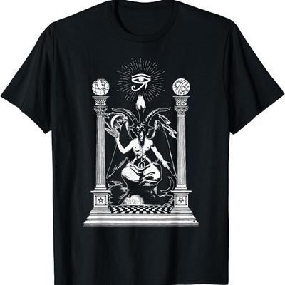 Neues limitiertes Baphomet Black Magic Satanics Devil T-Shirt Temple S 4Xl