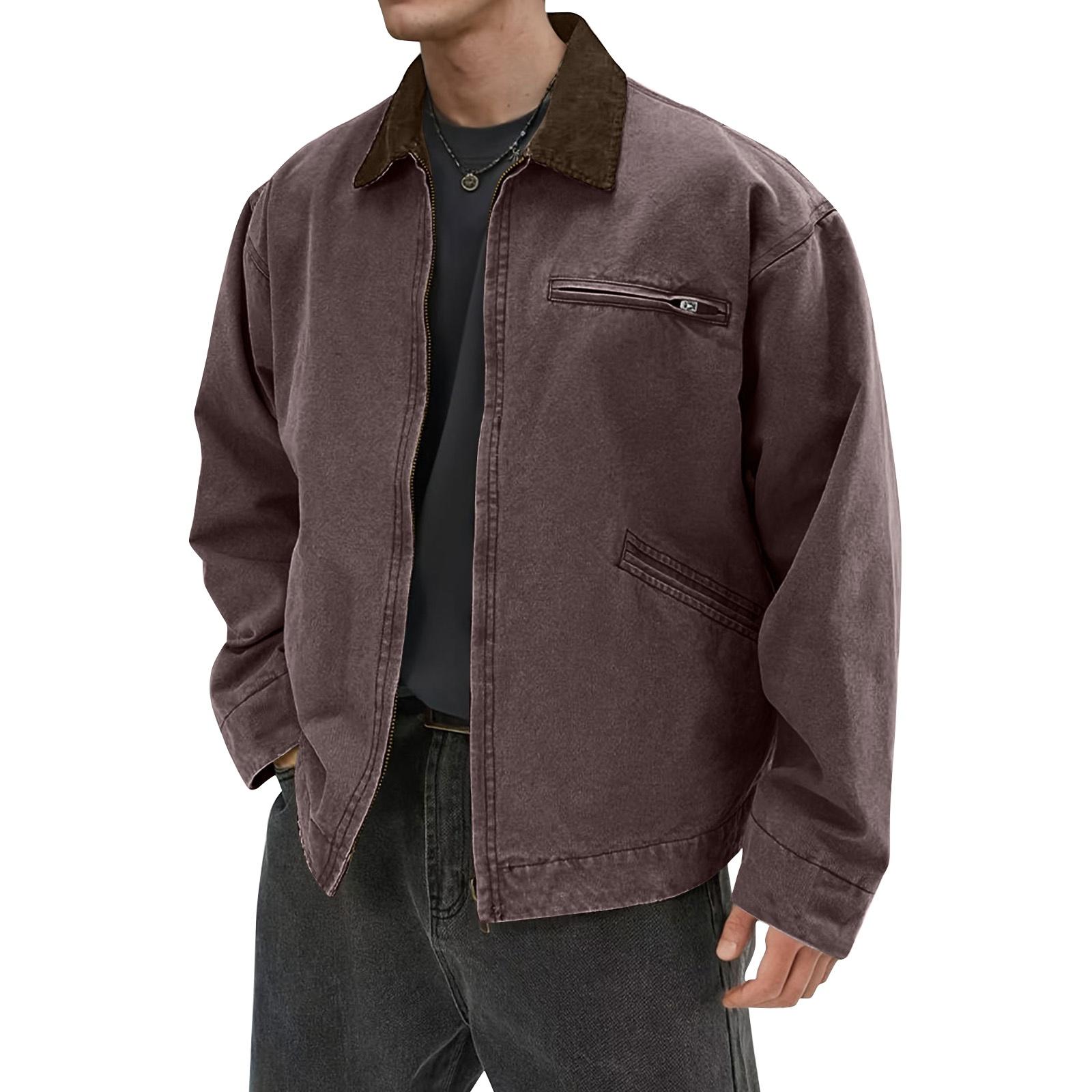 

Men s Solid Color Camouflage Outdoor Sports Jacket Men s Pocket Button Casual Jacket L чёрный