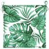 Seat Cushions 6 Pcs Leaf Pattern 50 X 50 X 4 Cm Fabric