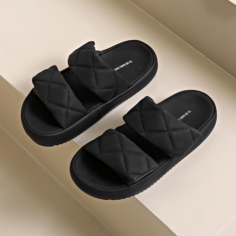 2025 new cool slippers heightened soft bottom thick bottom summer new fashion non-slip slippers
