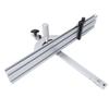 410mm Table Saw Miter Gauge Adjustable Angle Aluminum Alloy Push Ruler Tool with Flip Stop