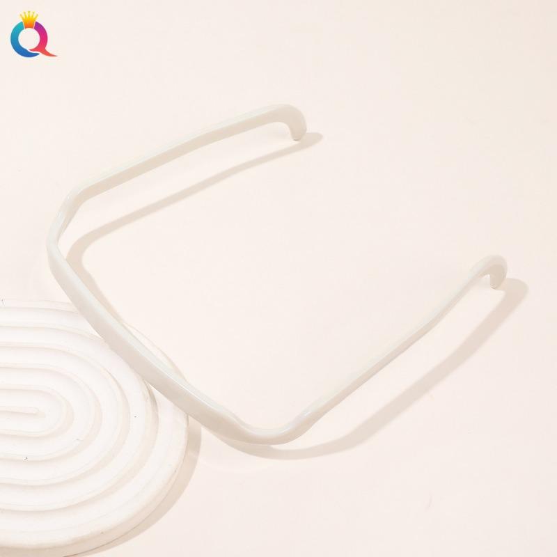 

1PC square sunglasses invisible headband hair fixing artifact face washing special-shaped headband білий