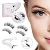 New Magnetic False Eyelashes Set: Colored, Glue-Free, One-Piece Design with Integrated Box.