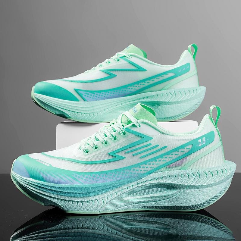

Men S Running Shoes Race Sneakers Luxury Shoes Off-Road Shoes Cushioning Outdoor Jogging Mesh Breathable Trainer Couple Non-Slip 38 зелёный