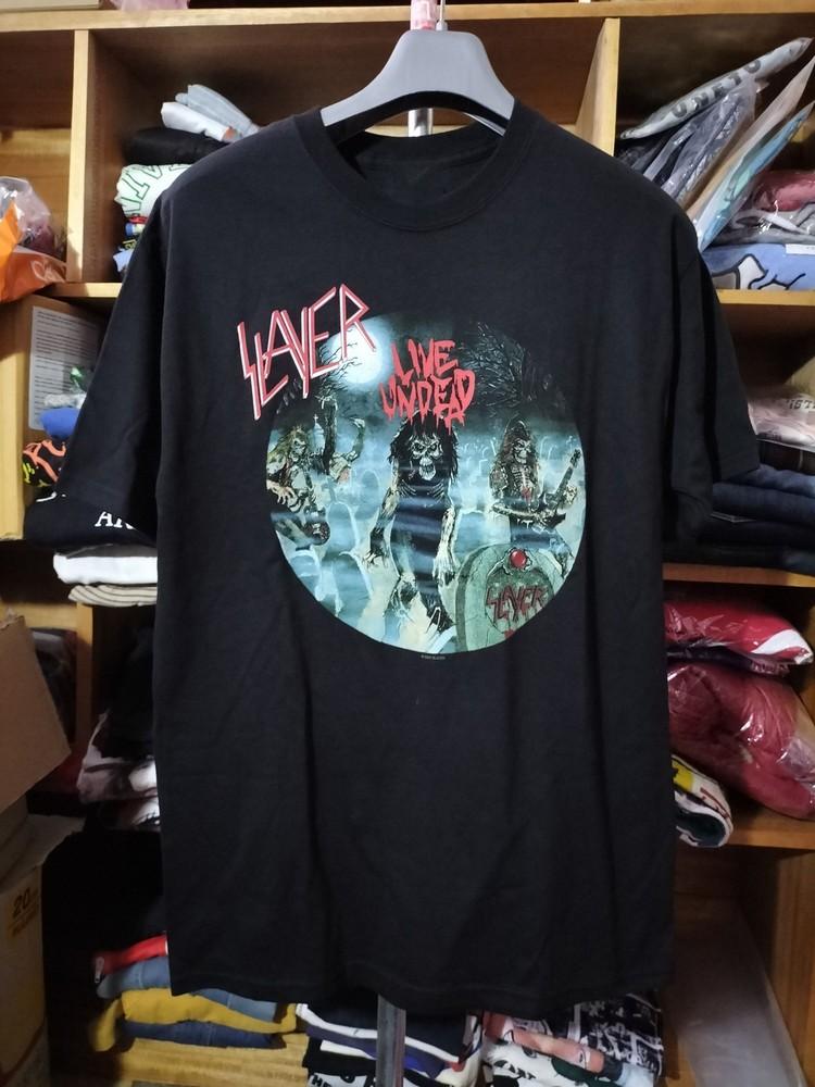 Slayer Live Undead 2004 Hanes Metaltee Tour T-Shirt Size S-5XL Unisex T-Shirt S