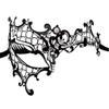 Halloween Costume Party Dress Princess Mask Venice Metal Rhinestone Half  Face Mask