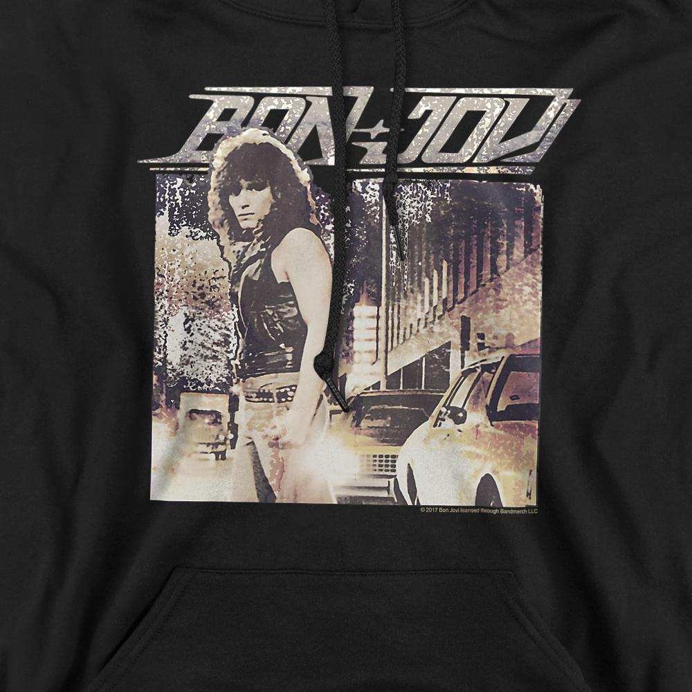 Bon Jovi Unisex Adult Runaway Jon Hoodie
