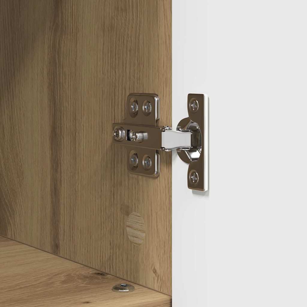Bathroom Cabinet with Storage Artisan Oak Finish 30 X 35 X 95 Cm