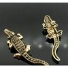 Metal Crocodile Brooch Retro Gold Series Suit Shirt Jacket Coat Collar Pin Fashion Clothing Accessories Item