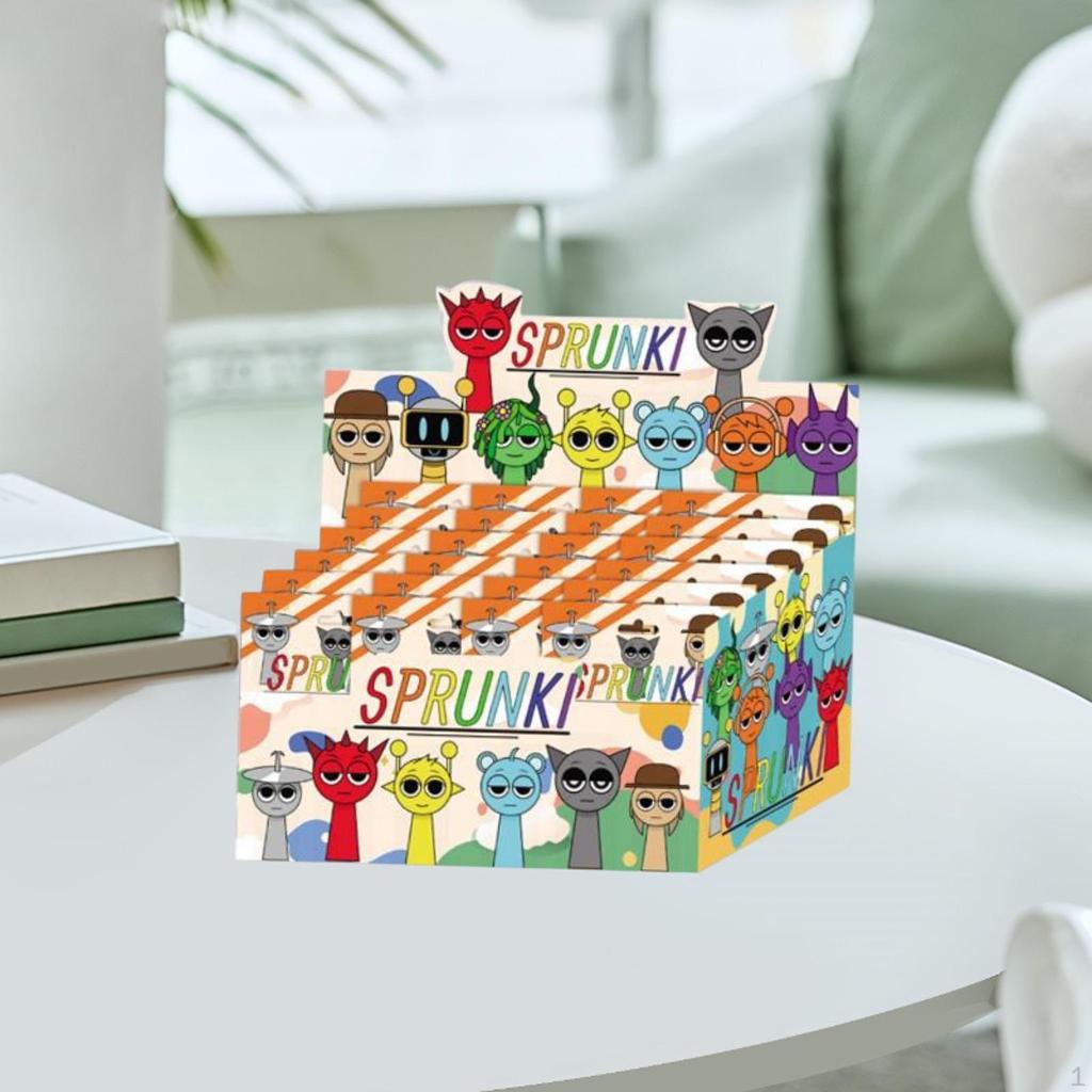 24x Sprunki Figuren Geschenk Niedliche Animationspuppen für Spielefans Weihnachtsgeschenke Stil A