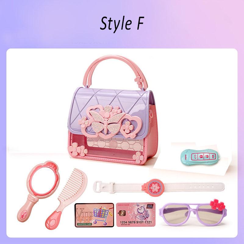 Kids Toys Pretend Play Beauty & Fashion Toy Simulation Makeup Set Jewelry Crown Necklace Cosmetic Educational Toy For Girls Gift