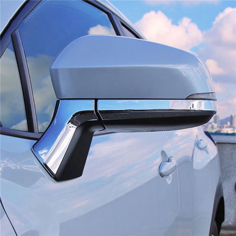 16Pcs ABS Chrome Side Rearview Mirror Strip Cover Trims Sticker For Toyota Corolla Cross 2025 2025 RHD-A99D