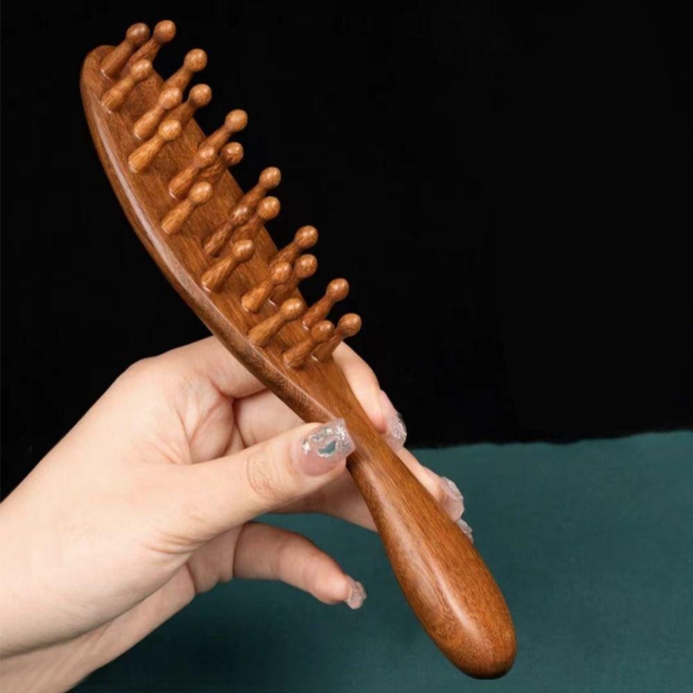 

Деликатная расческа для волос, расческа для расчесывания волос, расческа для кожи головы, сандаловая расческа, инструмент для ухода за волосами, косметические аксессуары A