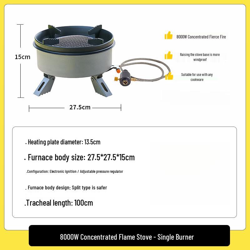 ZISIZ Portable Outdoor Infrared Gas Stove