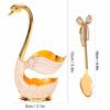 7pcs Zinc Alloy Coffee Spoon Set Gold Tea Spoon Set Dessert Spoons Spoon Fork Set  For Fruit