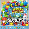 Birthday Balloon Set Party Decoration Arrangement Boys and Girls Birthday Balloon Set Premium Sensory Dopamine