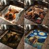 1 Stück Hochlandrind-Print Teppich - Heimdekoration Teppich für Wohnzimmer Schlafzimmer Bodenbelag Computerstuhl Bereichsteppich