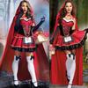 Little Red Riding Hood Costume Deluxe Embroidery Sexy Dress Fancy Dress Cosplay Halloween Hen Party Fancy Dress