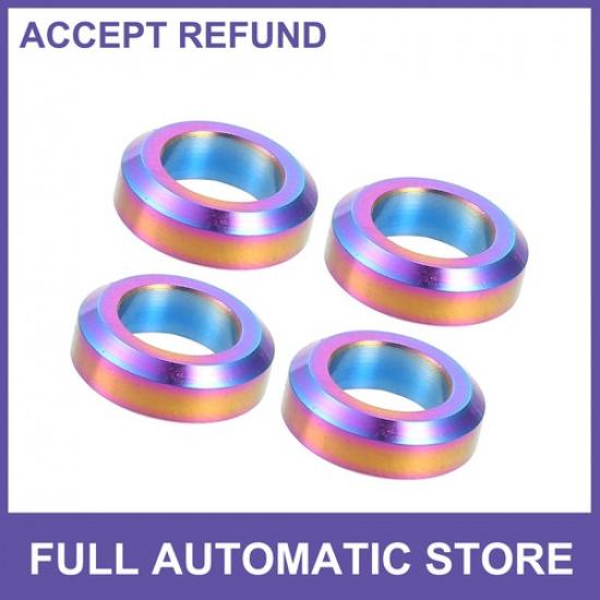 

FOUR M6x55 Bicycle Brake Screw Washer Titanium Alloy Assorted Color Universal