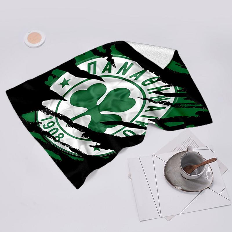 proof beach towel with Panathinaikos FC pattern - soft,absorbent,quick-drying,machine washable - perfect for swimming,camping,bathing