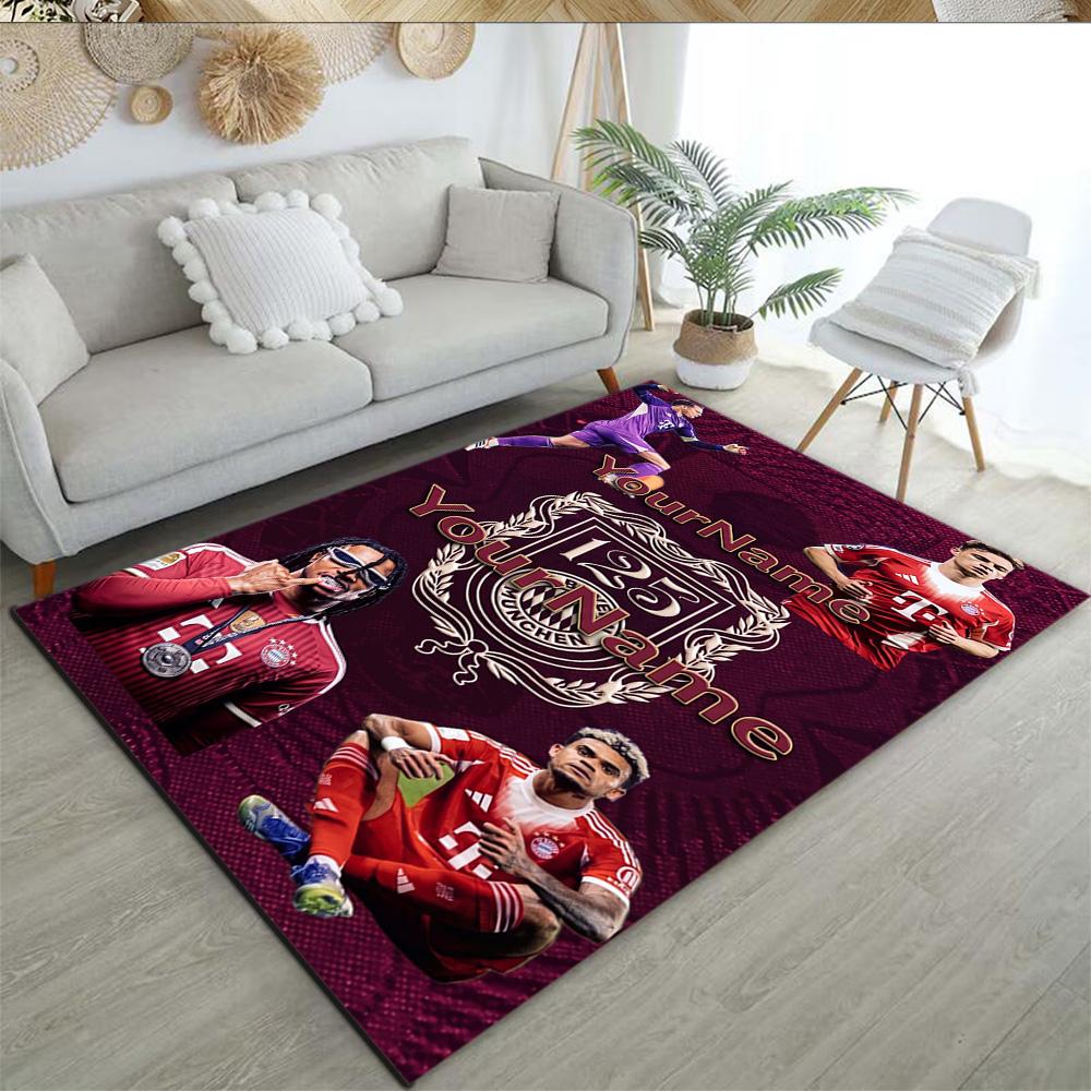 Eintracht Frankfurt Customize Text Floor Rug Office Rug Design For Foyer Hallway Playrooms Bedrooms Antislip Rug Anime Office Decor