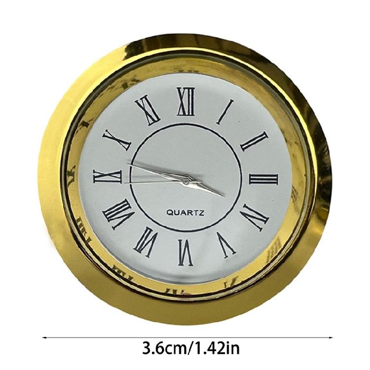 Miniature 36mm Quartzs Mechanism Clock Insert Replacement with Roman Numerals for Enhancing Clock In Homes and Offices
