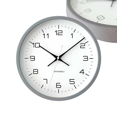 KATOMOKU Muku Clock 11 Gray km-94GR Wall Clock, Continuous Second Hand, Diameter 30.0cm (Quartz Clock)