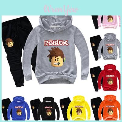 Roblox Children Hoodie Set With Printed Long Sleeve Hoodie And Comfortable Pants