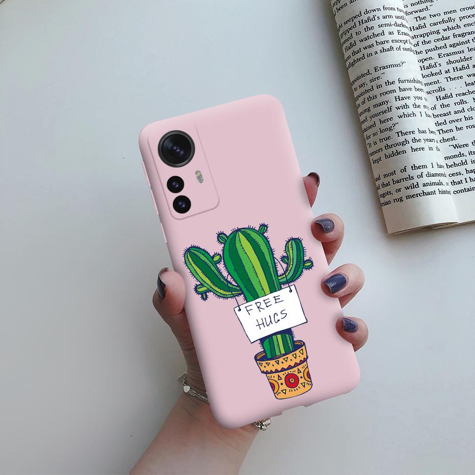 For Xiaomi 12 Pro 5G Case Cute Cartoon Painted Matte Silicon Soft Cover For Xiomi Xiaomi Mi12 Mi 12X 12 Pro Lite 5G Global Funda