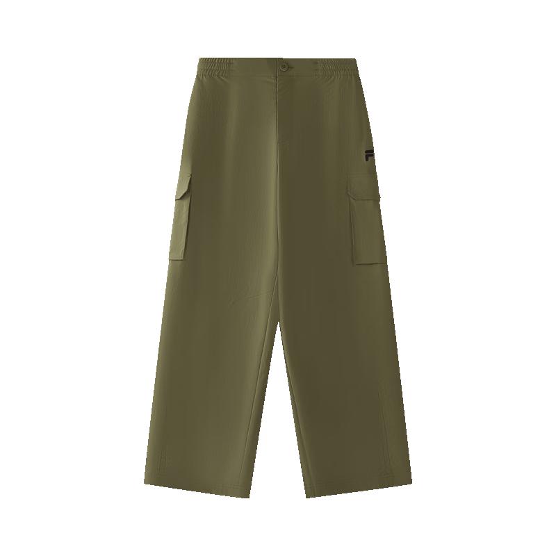 FILA FUSION Men s Casual Loose Straight-Leg Woven Trousers XL