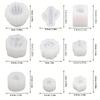 9pcs Silicone Molds Set for DIY Candle Soap Clay Gypsum Resin Crafts Succulent And Cactus Designs Home Garden Decor