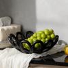 Creative Hollowed-out Ceramic Fruit Plate Geometric Tray Homeused Art Storage Tray Snack Bowl Desktop Storage Container
