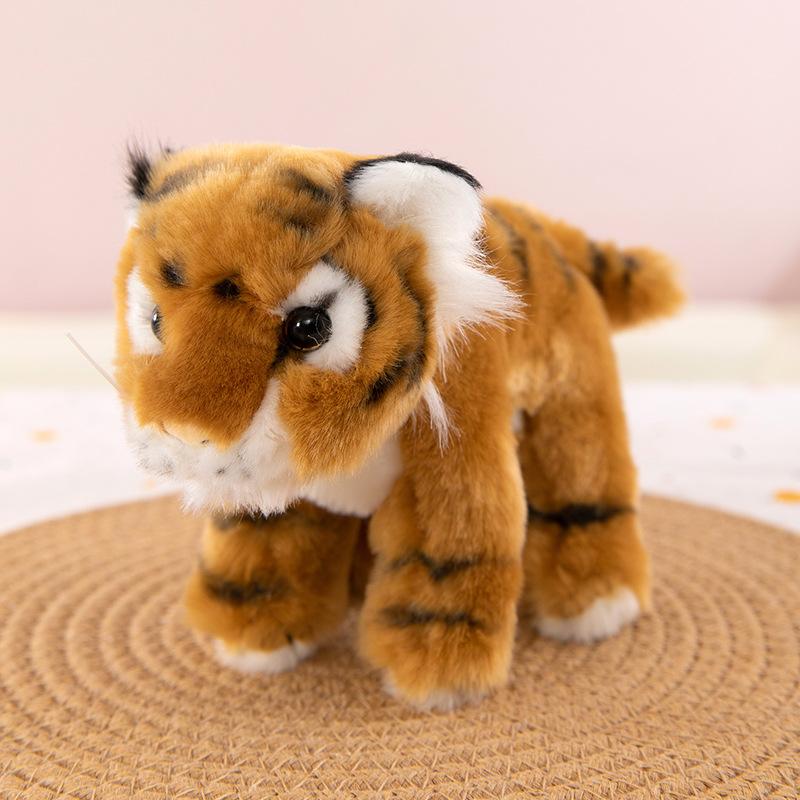 Joint Siberian tiger plush toy children's doll zoo souvenir tiger keychain backpack pendant
