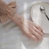 Adjustable Knot Cuff Bracelets & Bangles For Women Jewelry Gift Simple Smooth LOVE Valentine's Day Gift