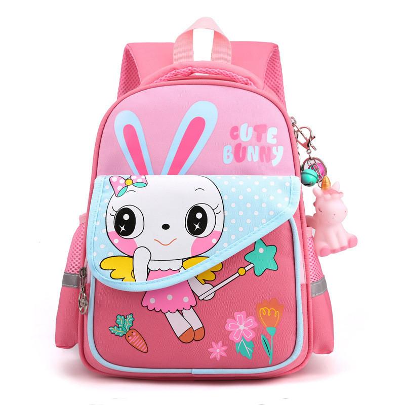 Adorable Cartoon Kids Backpack For Boys And Girls Nylon Lightweight Cute School Bag
